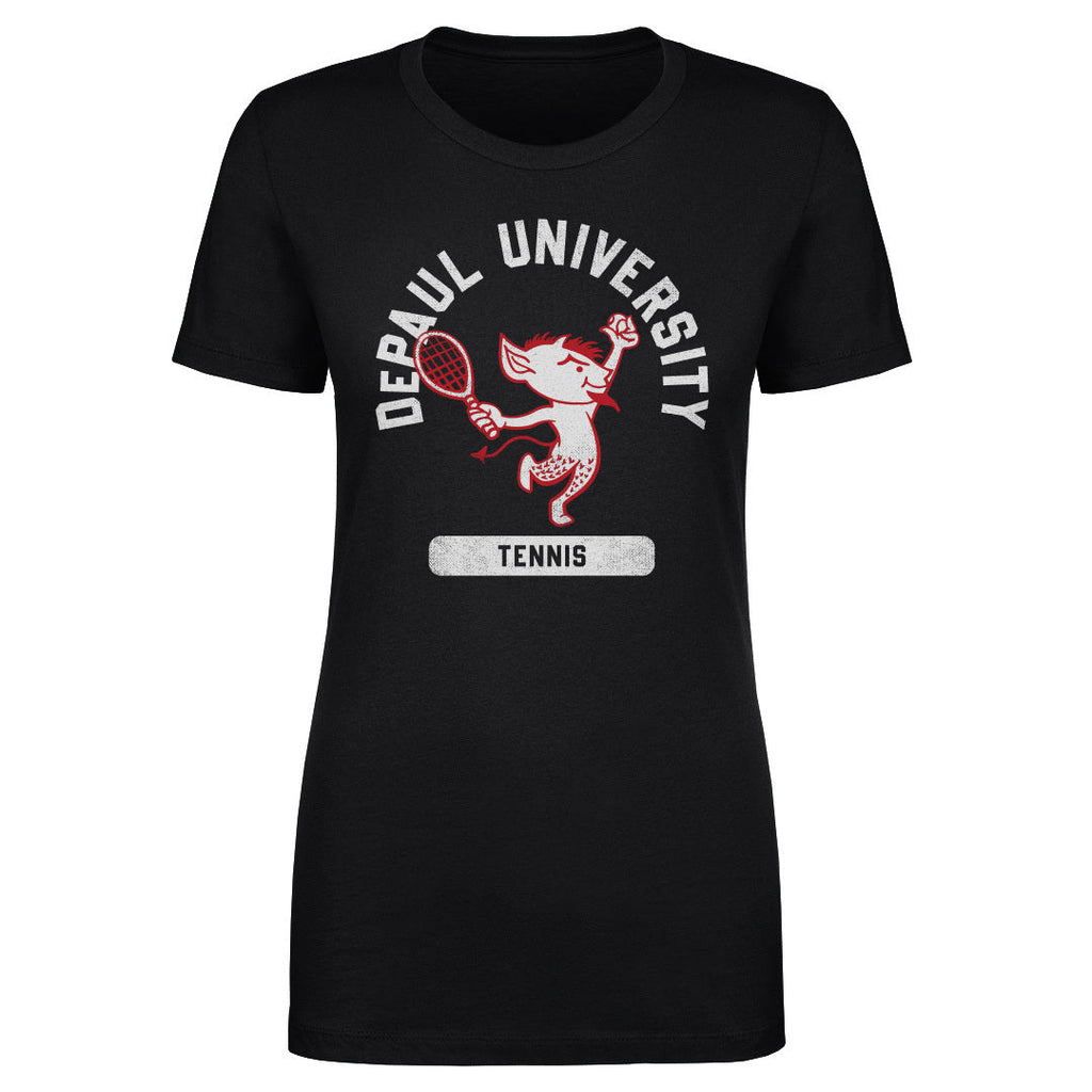 DePaul Blue Demons Mascot Tennis WHT