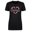 Christmas Candy Cane Heart WHT