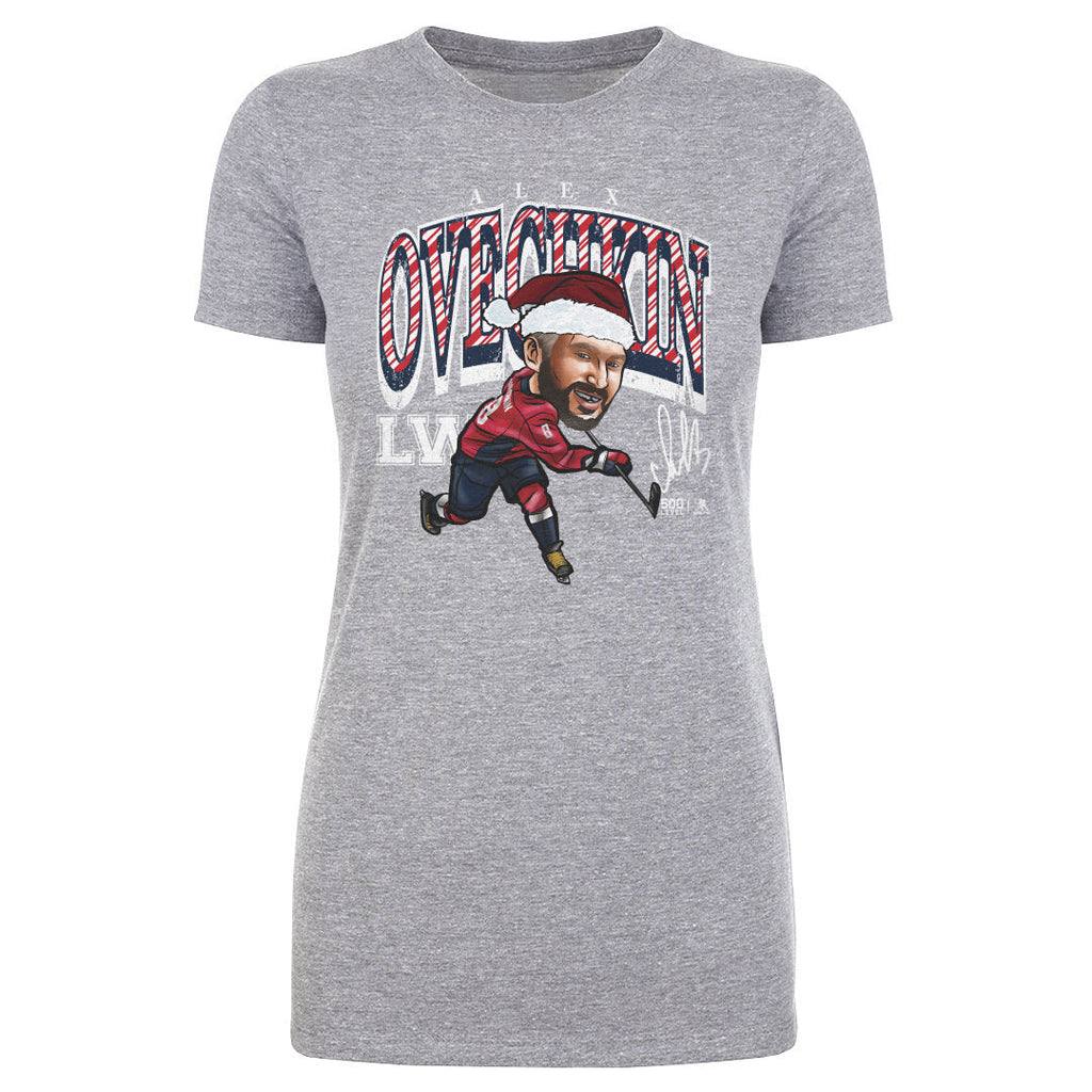 Alex Ovechkin Washington Cartoon Santa Hat WHT