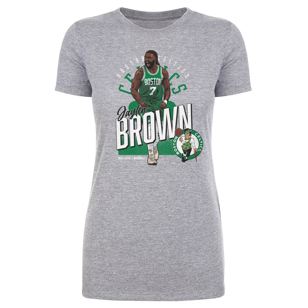 Jaylen Brown Boston Celtics Shield WHT