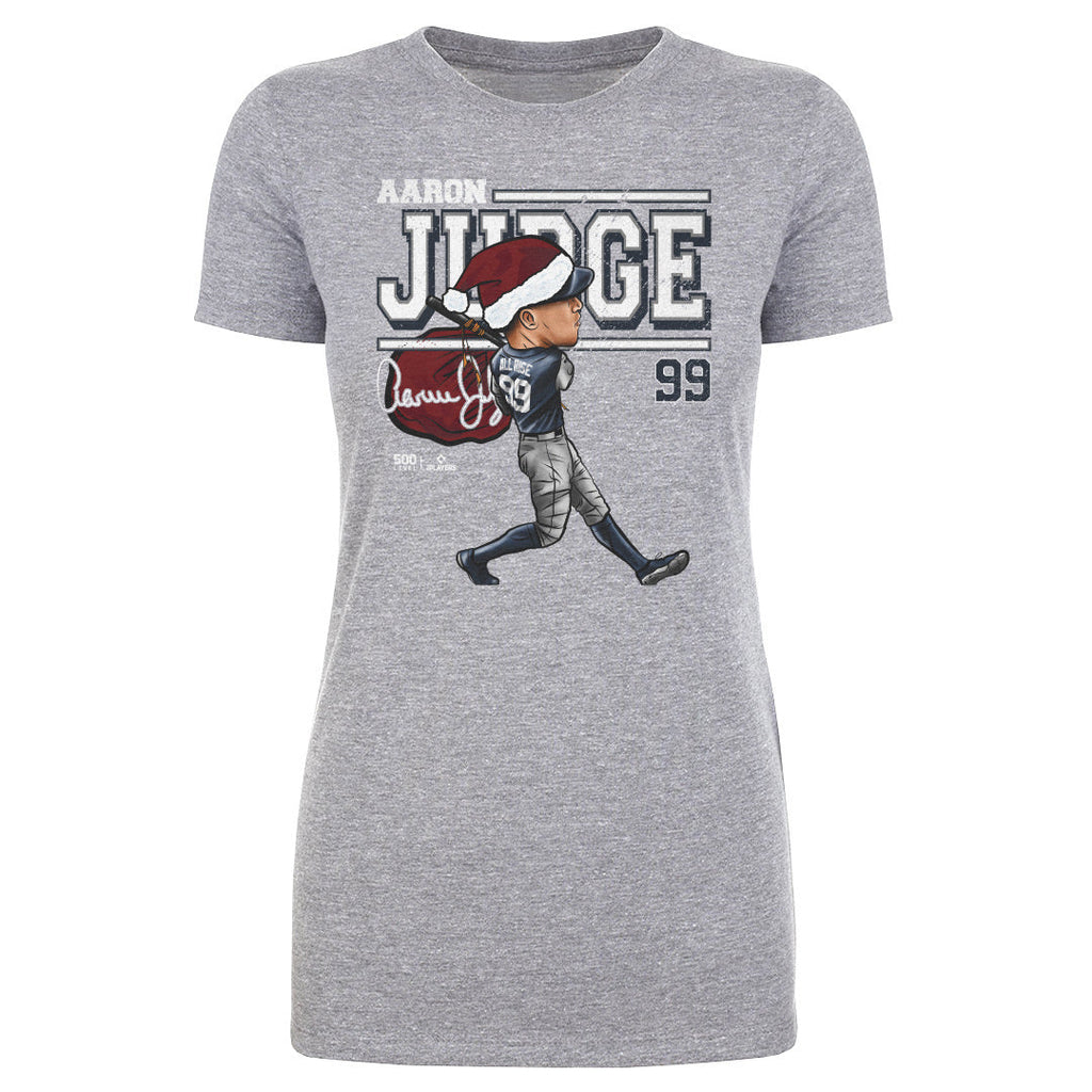 Aaron Judge New York Y Cartoon Santa Hat WHT