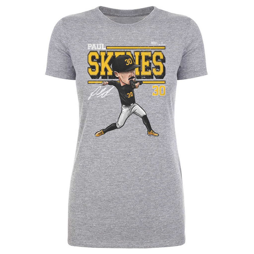Paul Skenes Pittsburgh Cartoon WHT