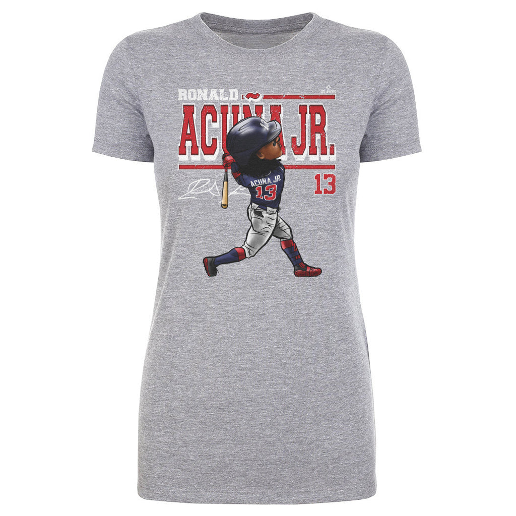 Ronald Acuna Jr. Cartoon WHT