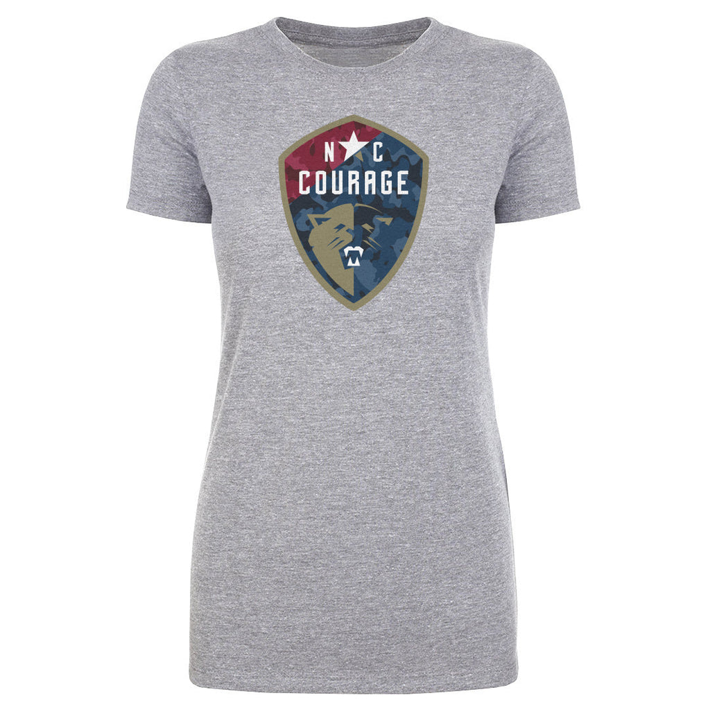 North Carolina Courage Camo Logo WHT