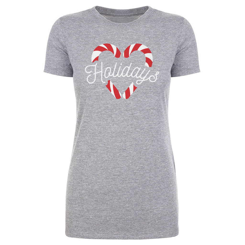 Christmas Candy Cane Heart WHT