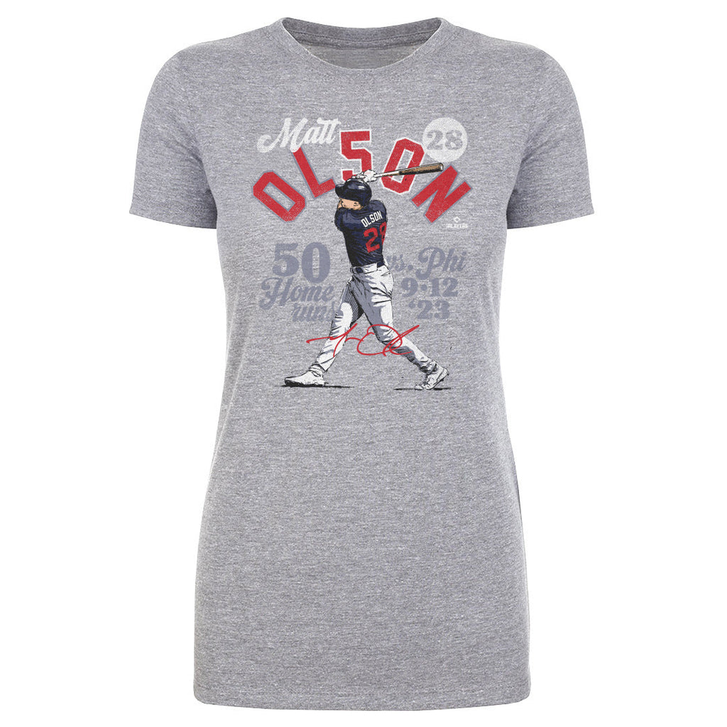 Matt Olson Atlanta 50 Homers WHT