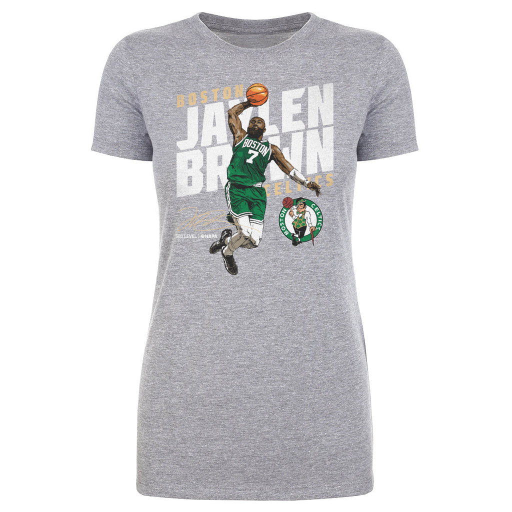Jaylen Brown Boston Celtics Slant WHT