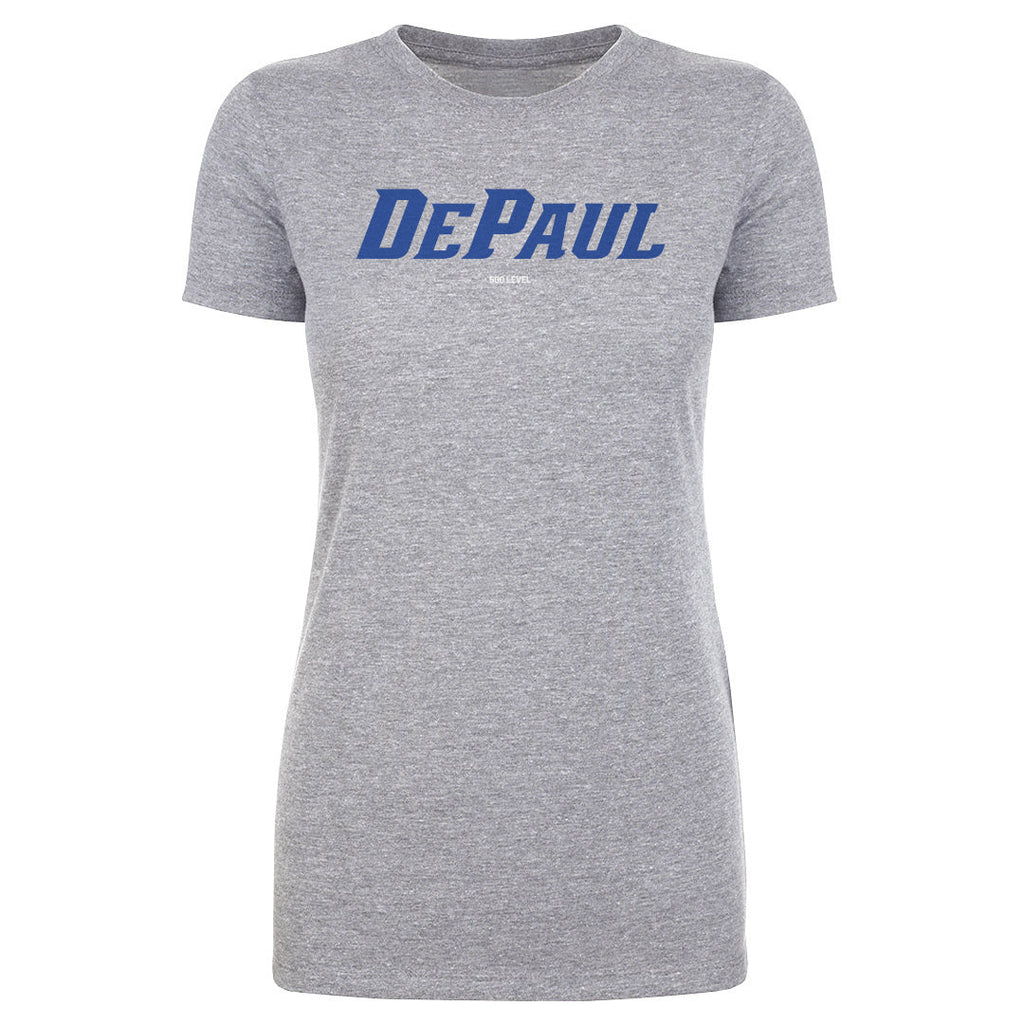 DePaul Blue Demons Wordmark Royal WHT