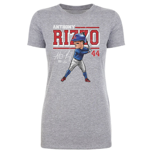 Anthony Rizzo Chicago C Cartoon WHT