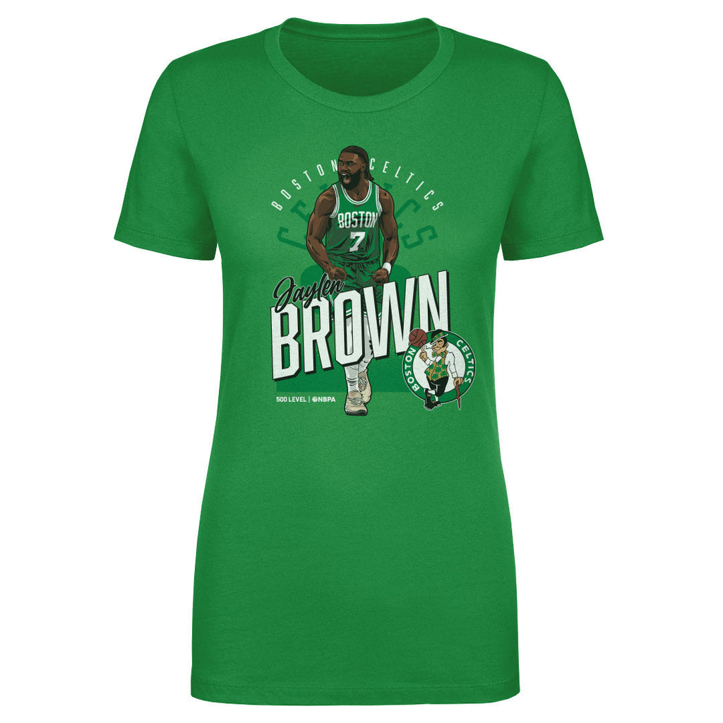 Jaylen Brown Boston Celtics Shield WHT