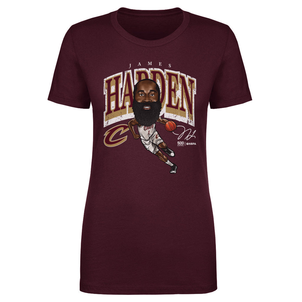 James Harden Cleveland Cavaliers Cartoon WHT