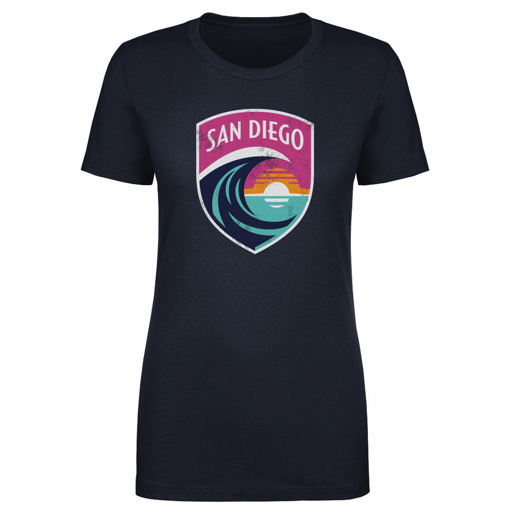 San Diego Wave FC Vintage Primary Logo WHT