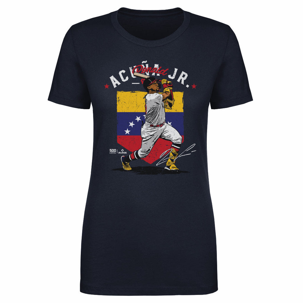 Ronald Acuna Jr. Atlanta Country Flag WHT