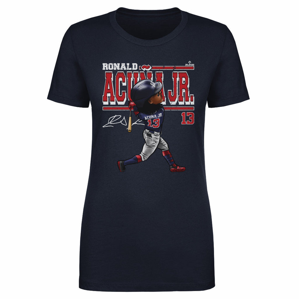 Ronald Acuna Jr. Cartoon WHT