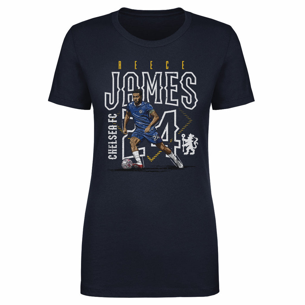 Reece James Chelsea FC Outline Number WHT