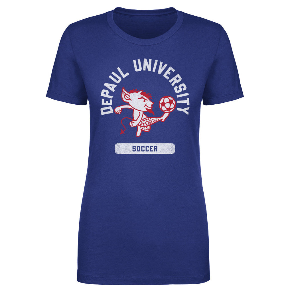 DePaul Blue Demons Mascot Soccer WHT
