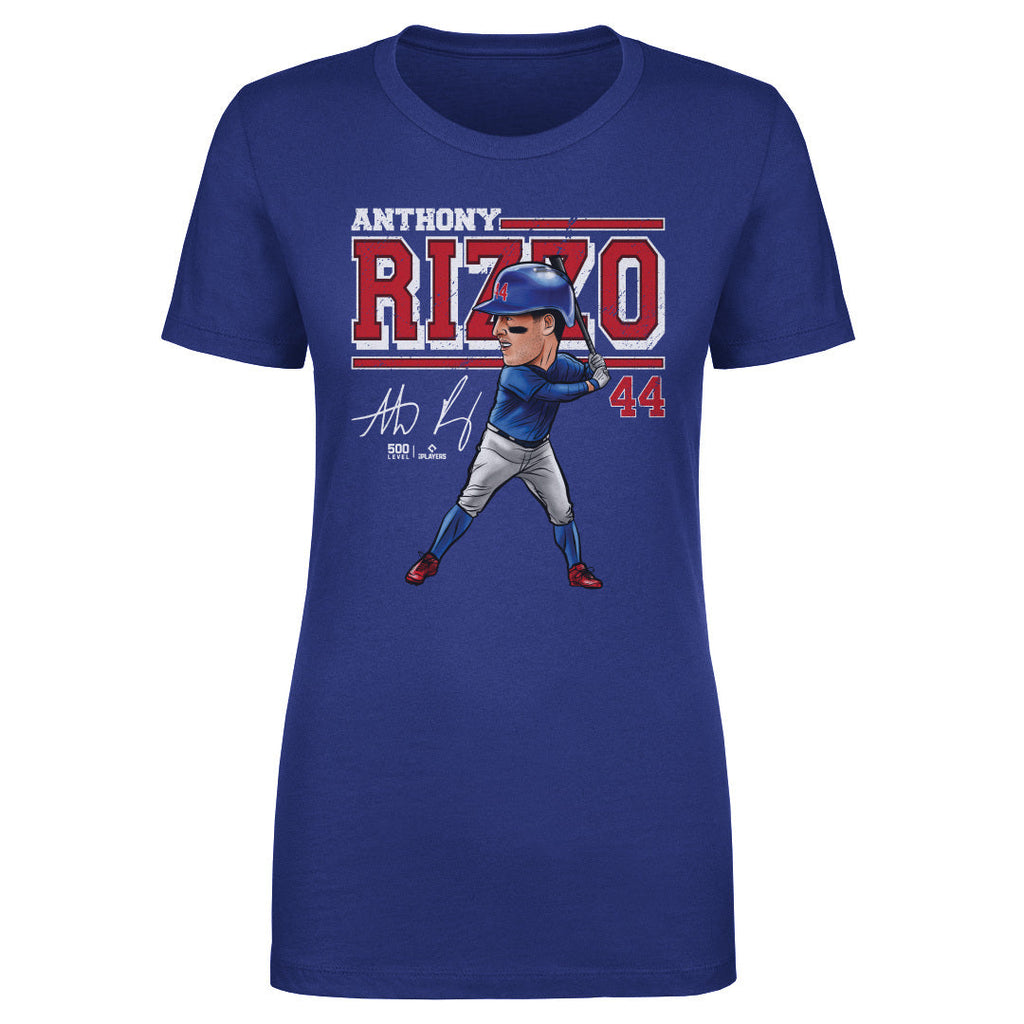 Anthony Rizzo Chicago C Cartoon WHT