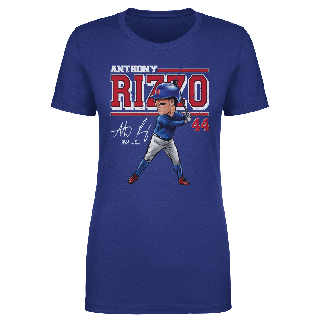 Anthony Rizzo Chicago C Cartoon WHT