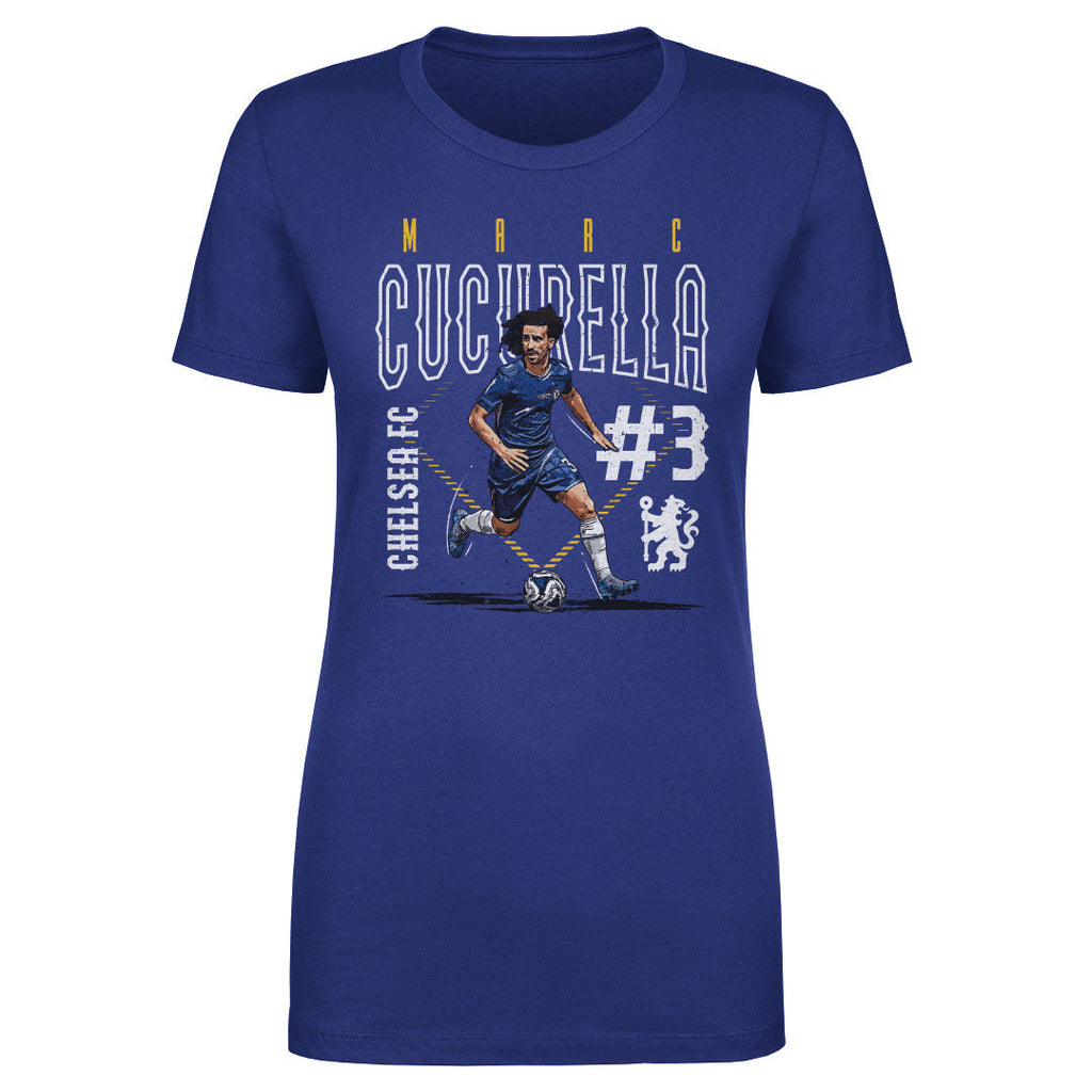 Marc Cucurella Chelsea FC Outline Number WHT