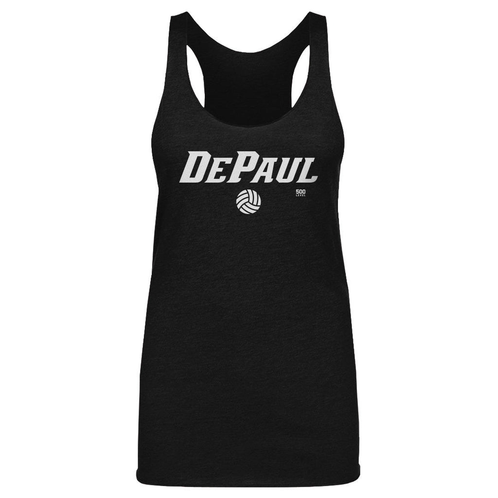 DePaul Blue Demons Volleyball Minimalist WHT