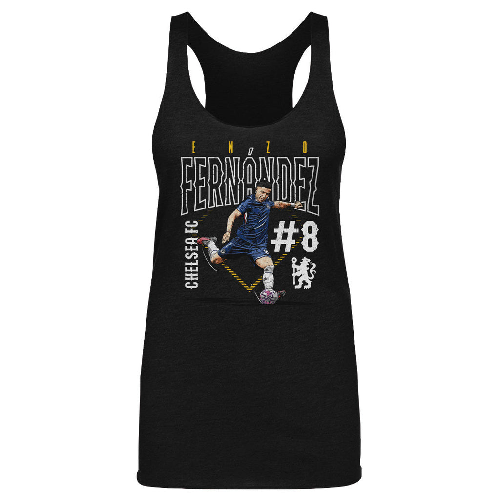 Enzo Fernandez Chelsea FC Outline Number WHT