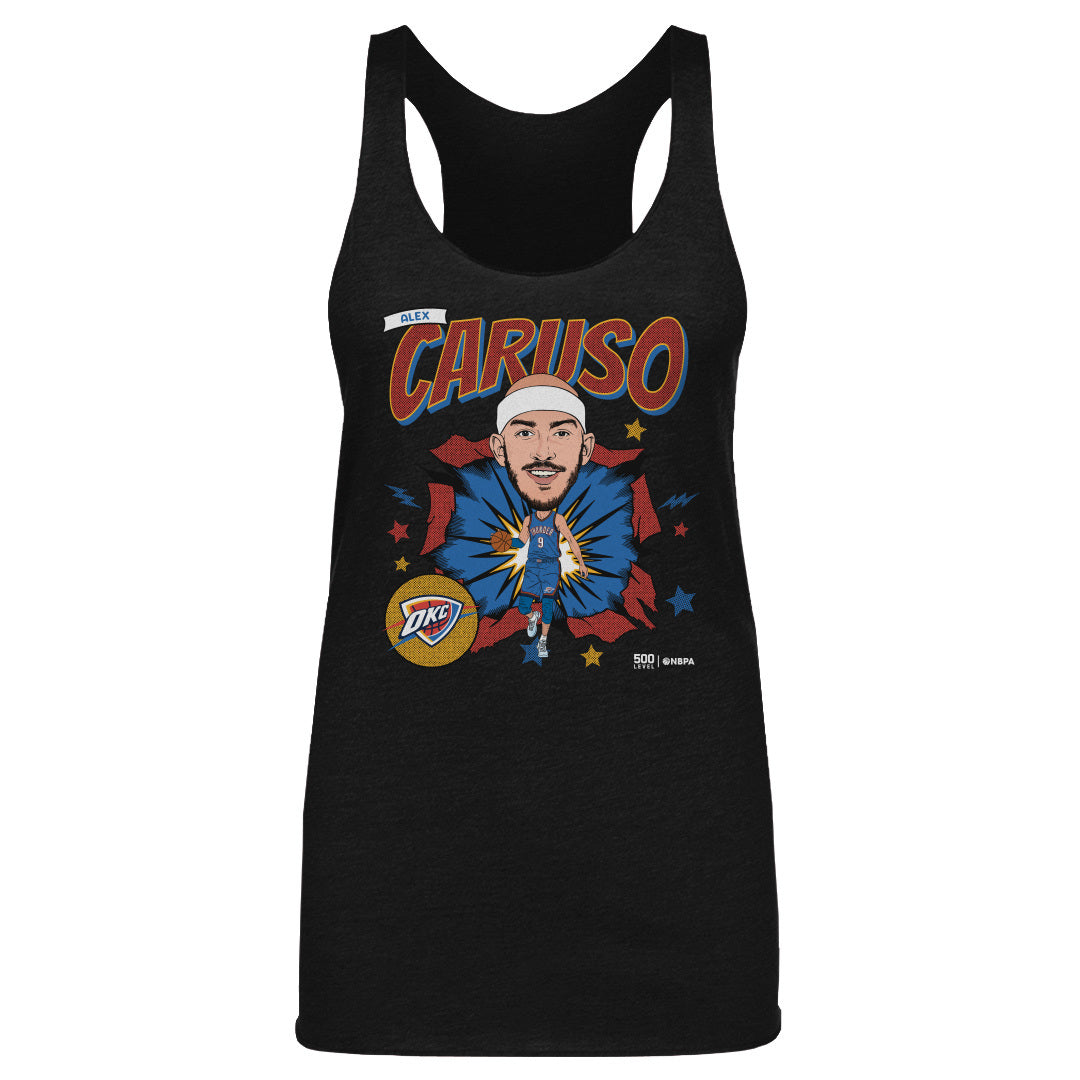 Alex Caruso Oklahoma City Thunder Caricature WHT