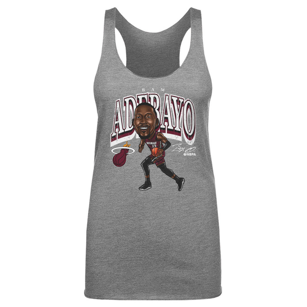Bam Adebayo Miami Heat Cartoon WHT