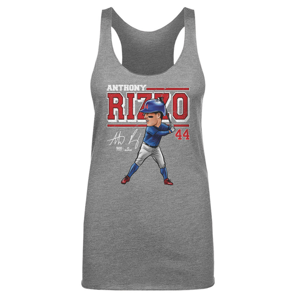 Anthony Rizzo Chicago C Cartoon WHT