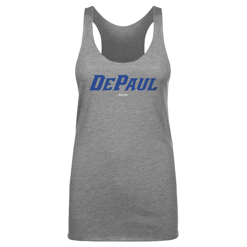 DePaul Blue Demons Wordmark Royal WHT