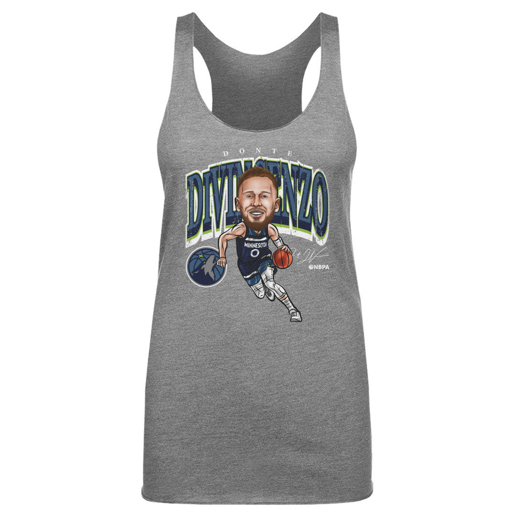 Donte DiVincenzo Minnesota Timberwolves Cartoon NBA WHT