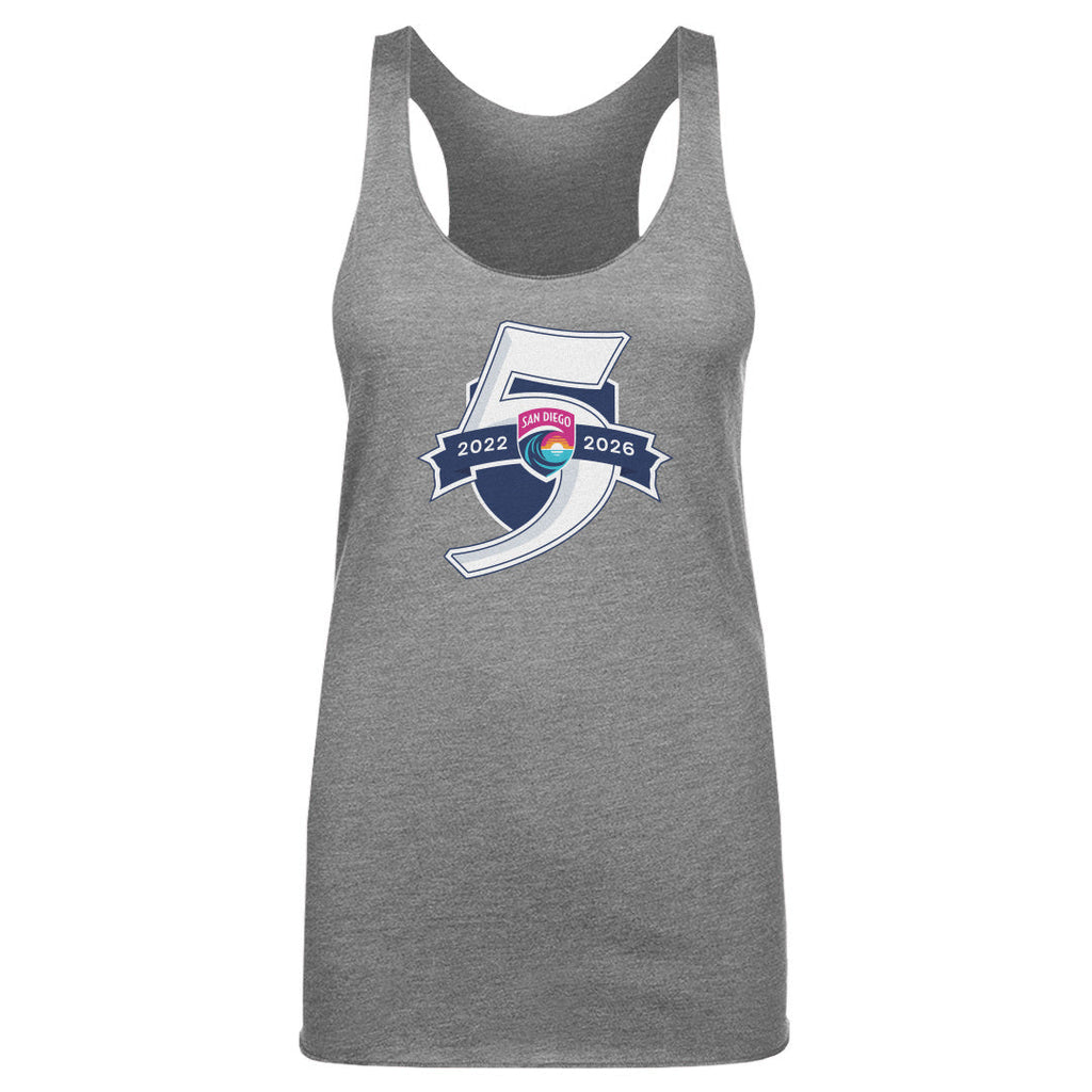 San Diego Wave FC 5 Seasons Logo WHT