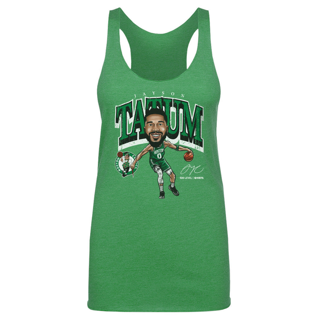 Jayson Tatum Boston Celtics Cartoon WHT