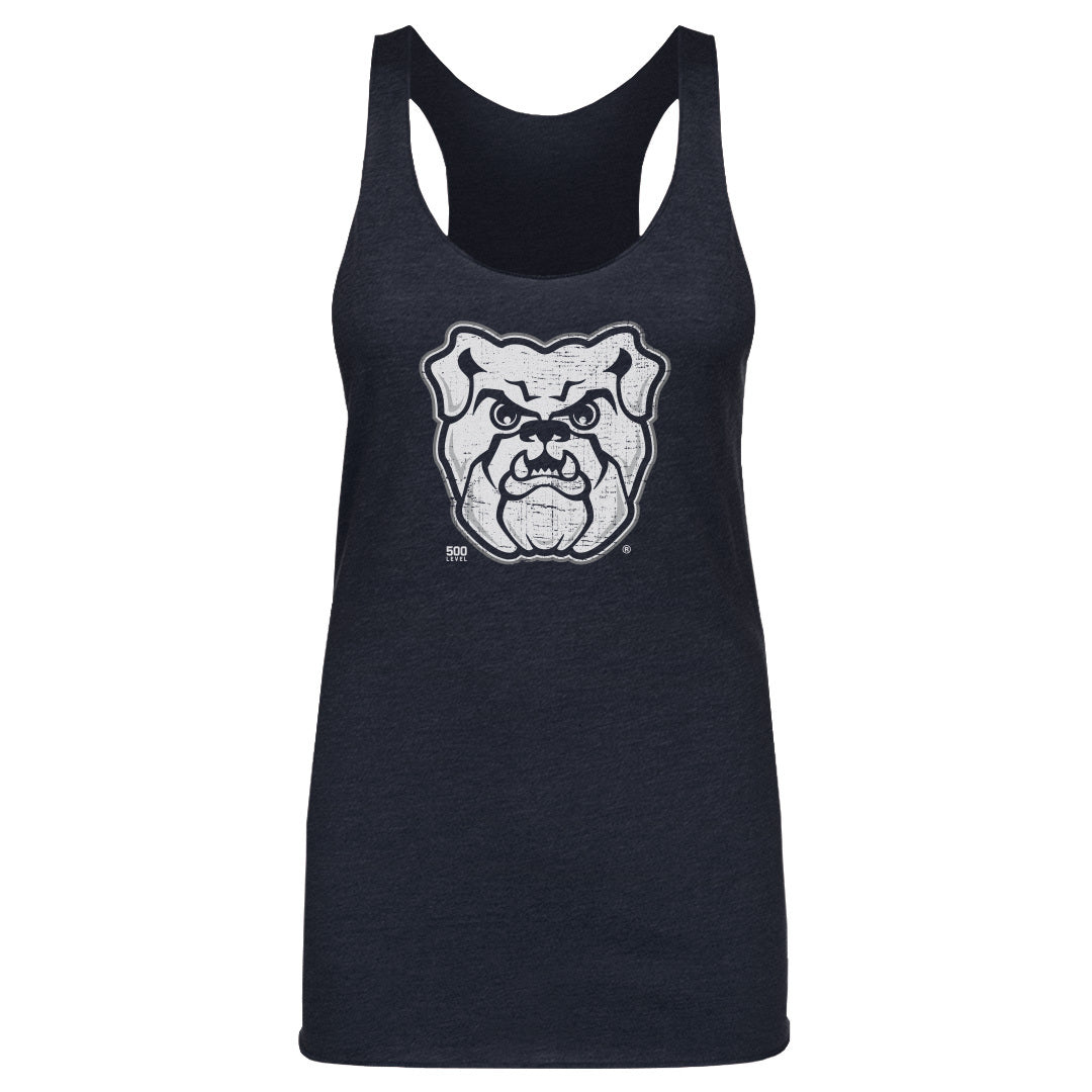 Butler Bulldogs Bulldog Vintage Logo WHT