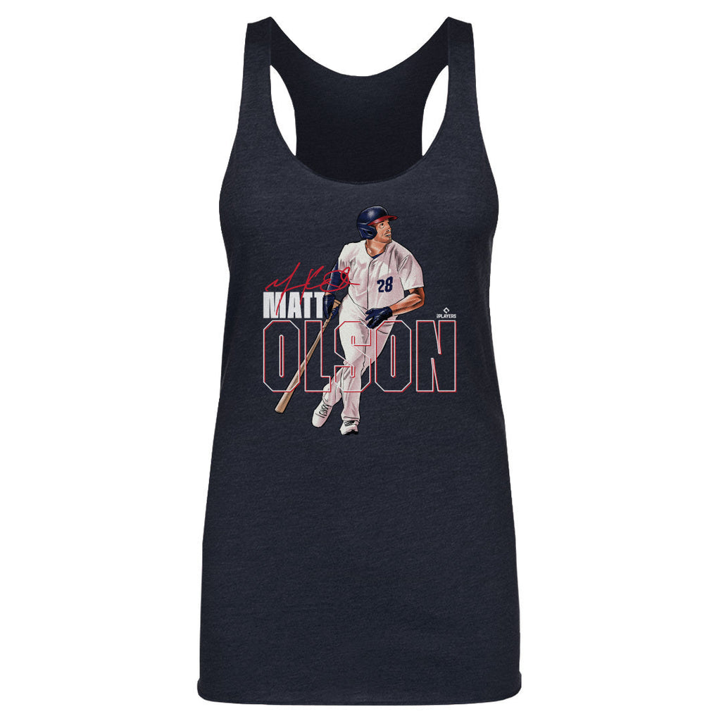 Matt Olson Atlanta Stance WHT