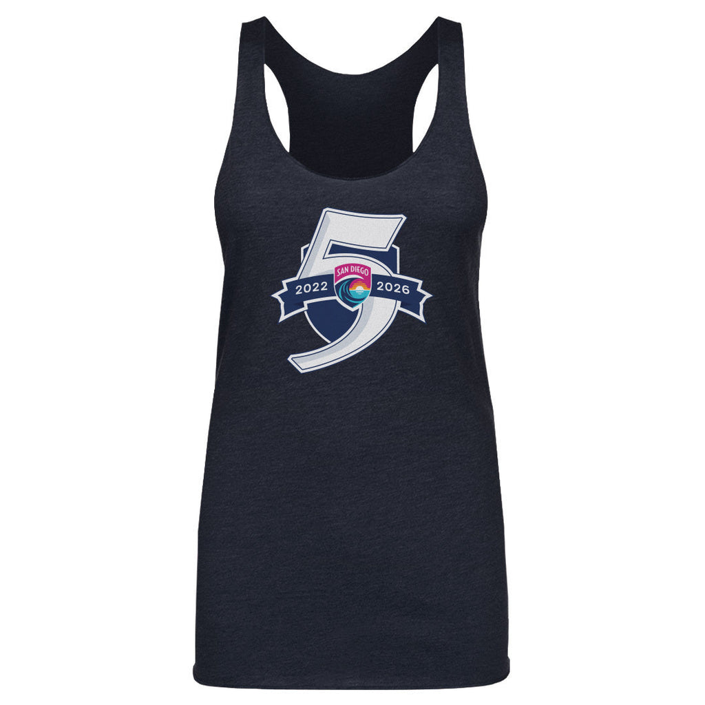 San Diego Wave FC 5 Seasons Logo WHT