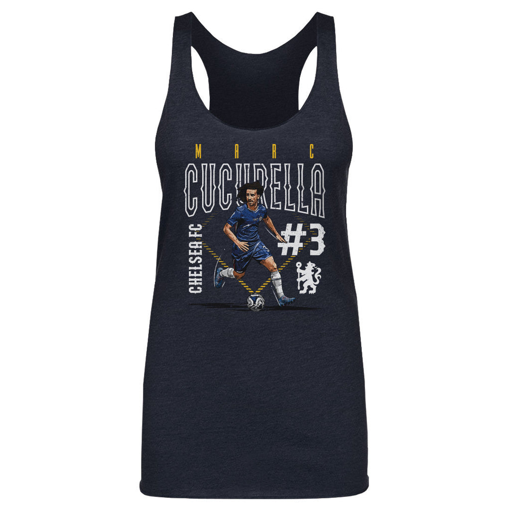 Marc Cucurella Chelsea FC Outline Number WHT