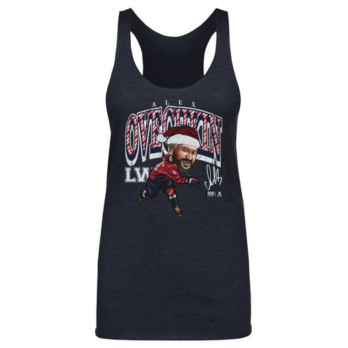 Alex Ovechkin Washington Cartoon Santa Hat WHT