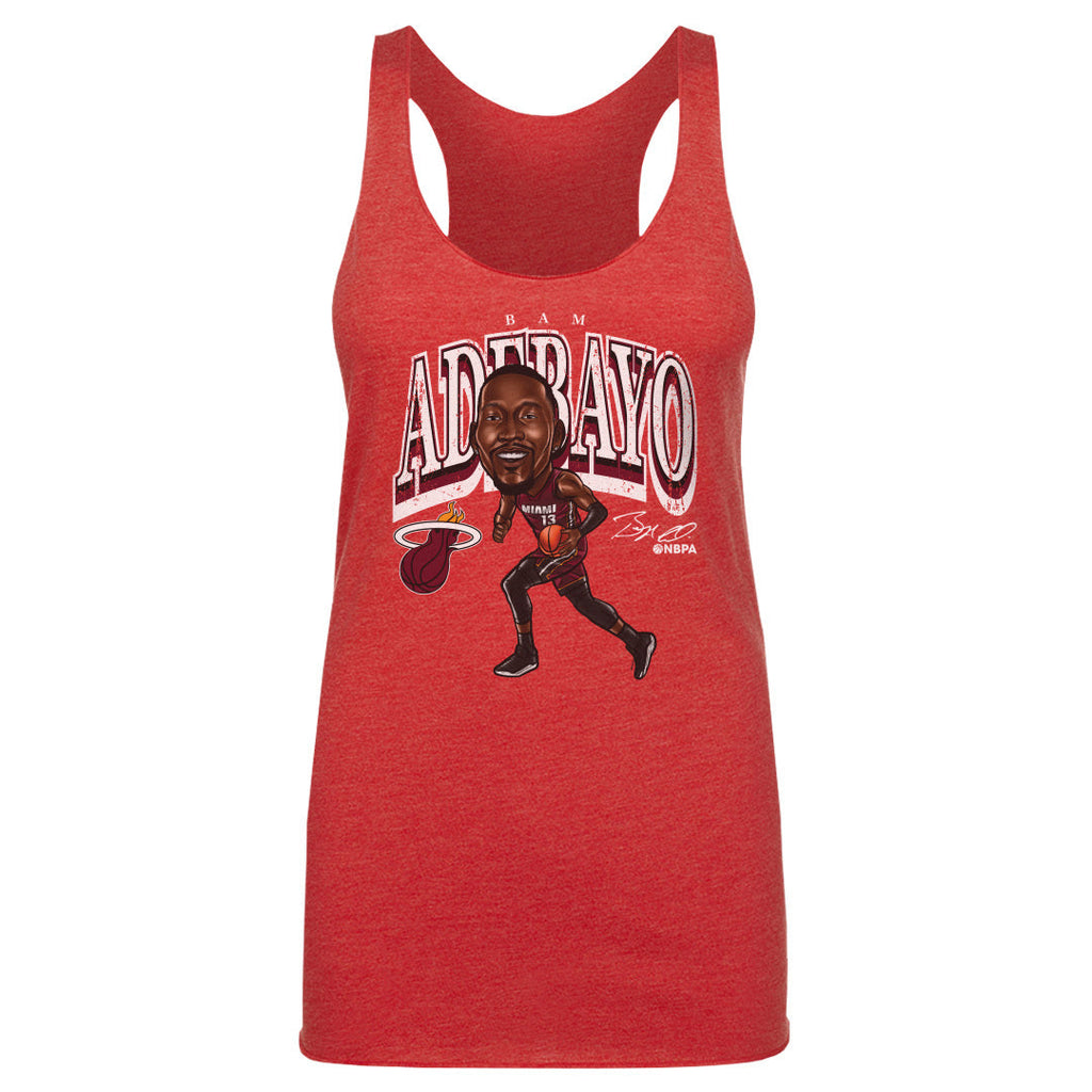 Bam Adebayo Miami Heat Cartoon WHT