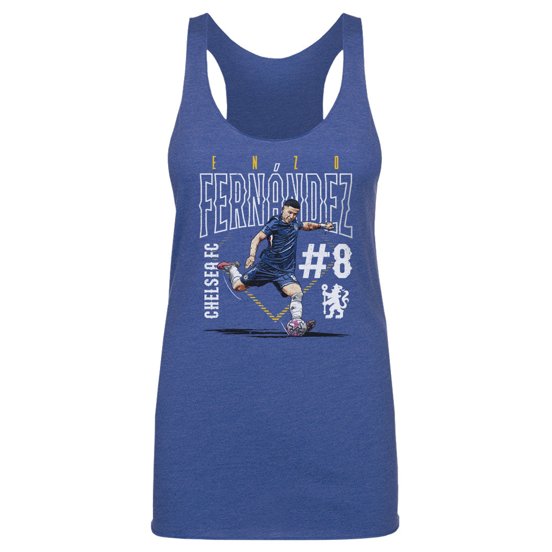 Enzo Fernandez Chelsea FC Outline Number WHT