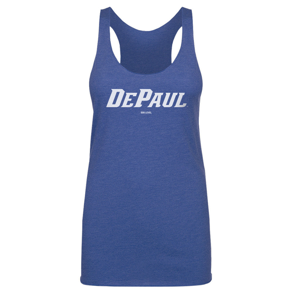 DePaul Blue Demons Wordmark White WHT