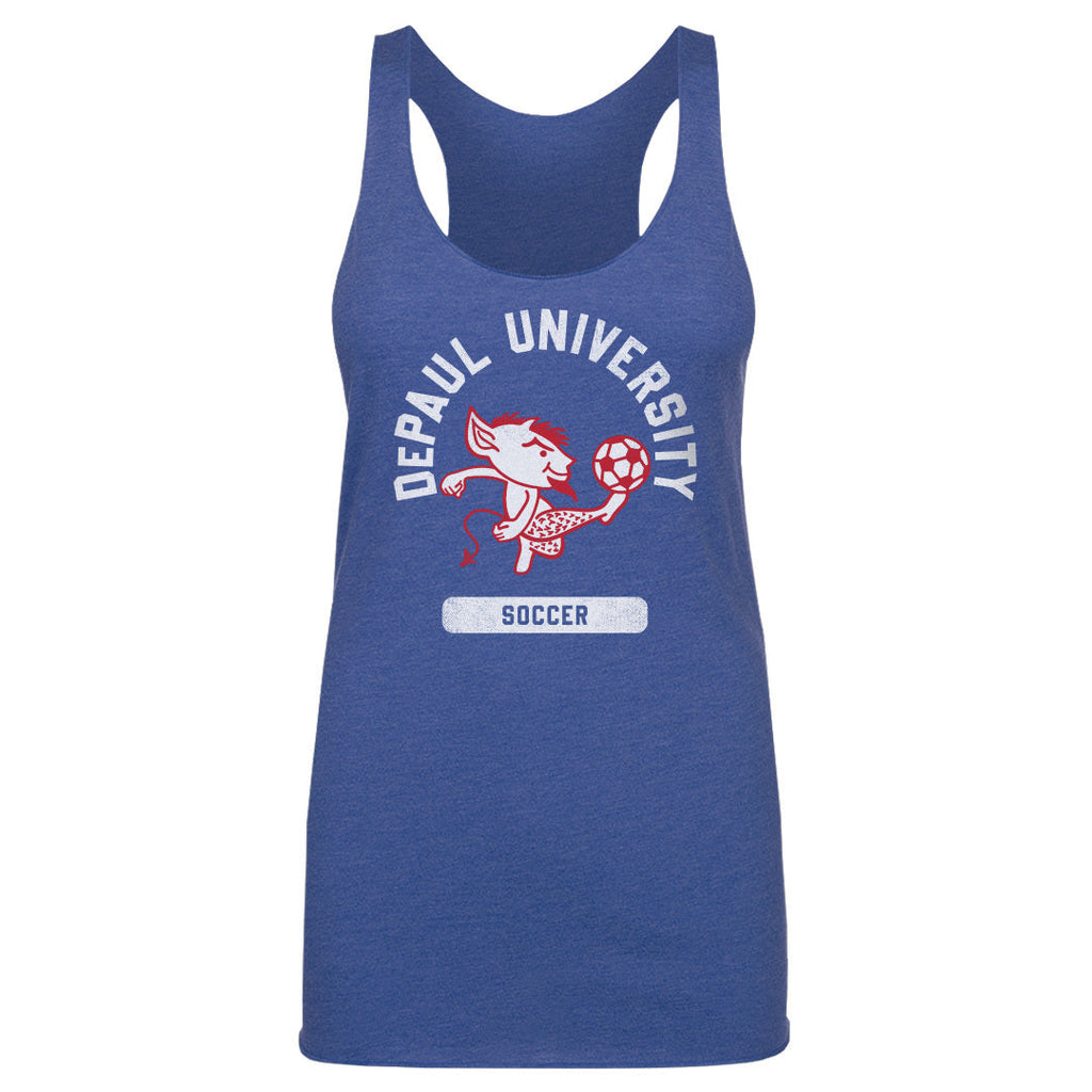 DePaul Blue Demons Mascot Soccer WHT