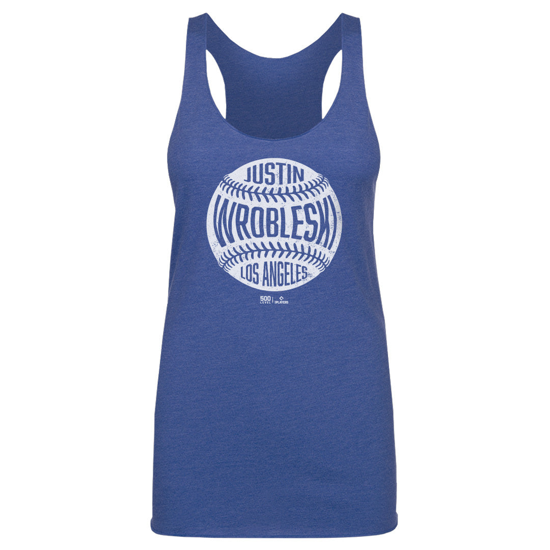 Justin Wrobleski Los Angeles D Vintage Baseball WHT
