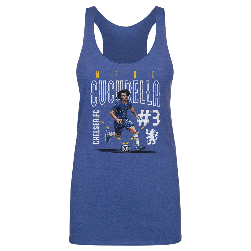 Marc Cucurella Chelsea FC Outline Number WHT