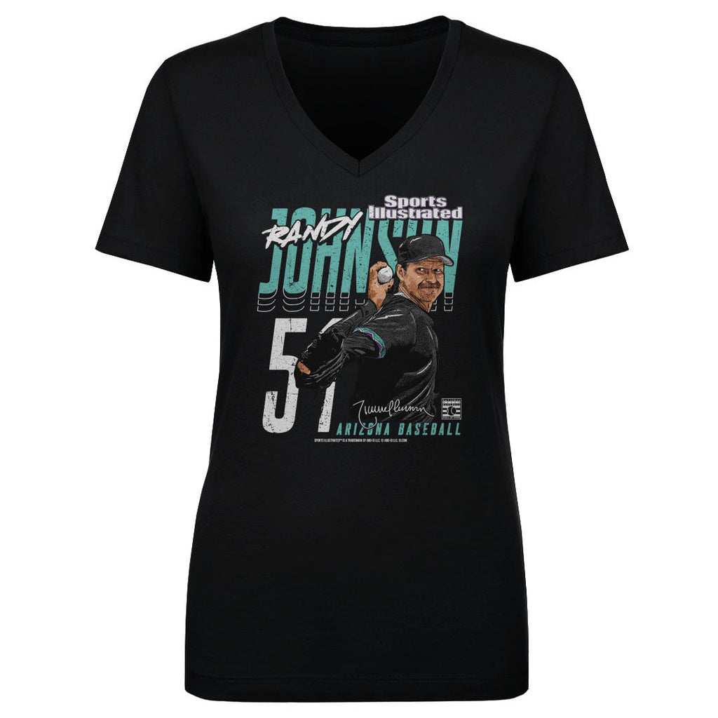 Randy Johnson Sports Illustrated & Arizona Player Name WHT