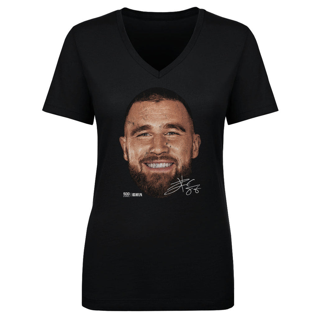 Travis Kelce Kansas City Vintage Head WHT