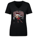 Connor Bedard Chicago Cartoon Santa Hat WHT
