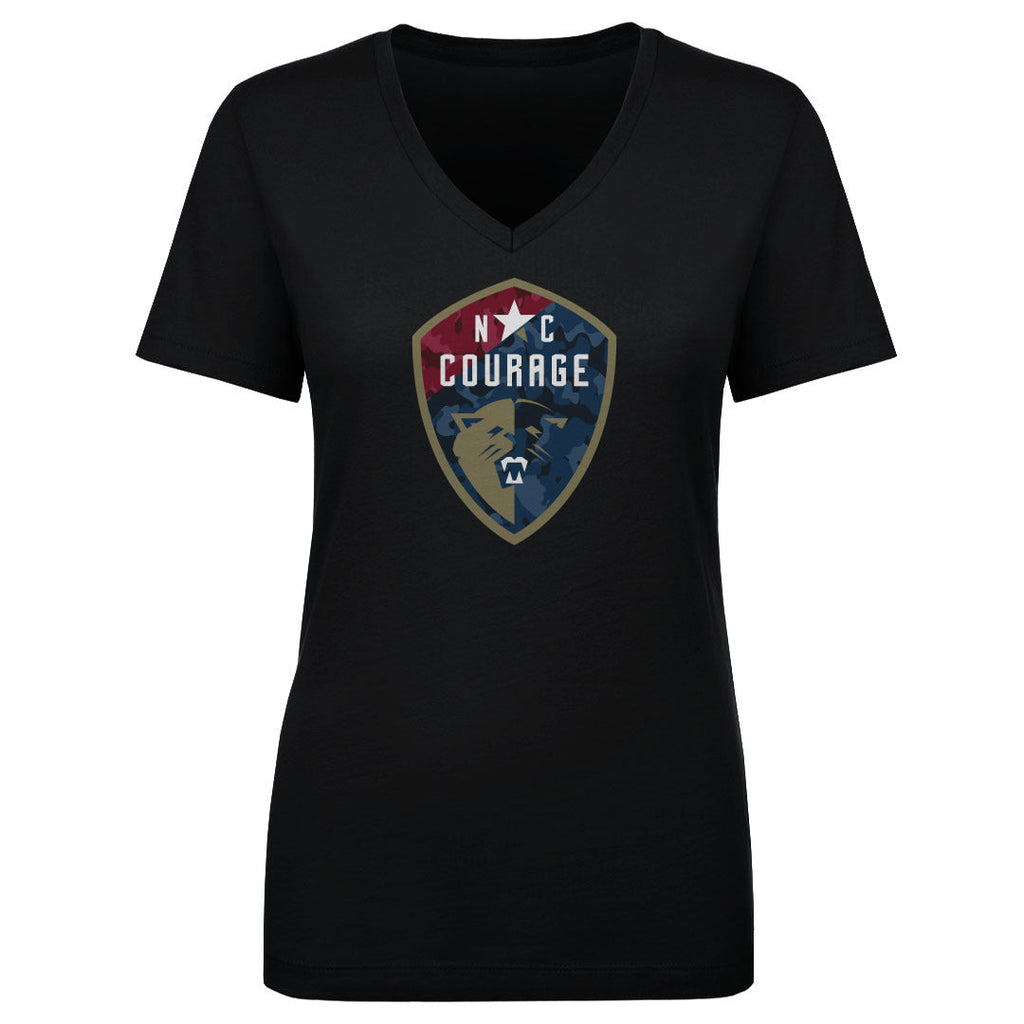 North Carolina Courage Camo Logo WHT