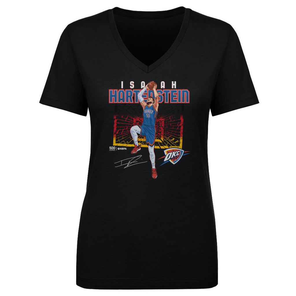 Isaiah Hartenstein Oklahoma City Thunder Shattered Flag WHT