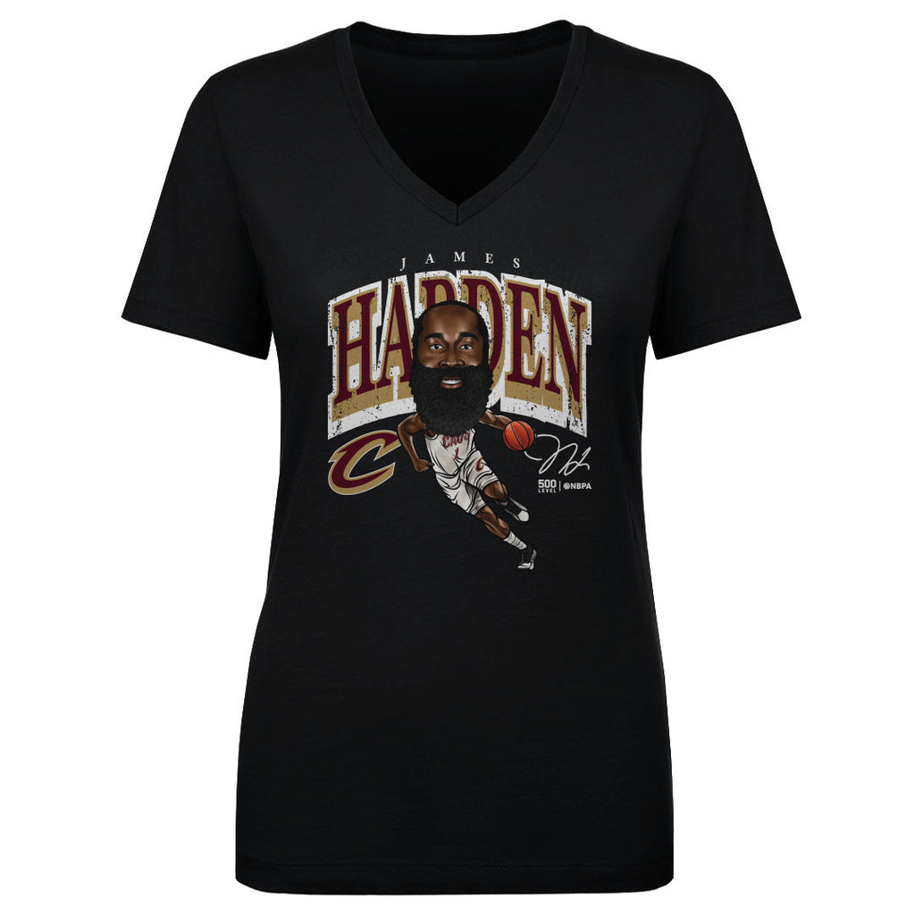 James Harden Cleveland Cavaliers Cartoon WHT