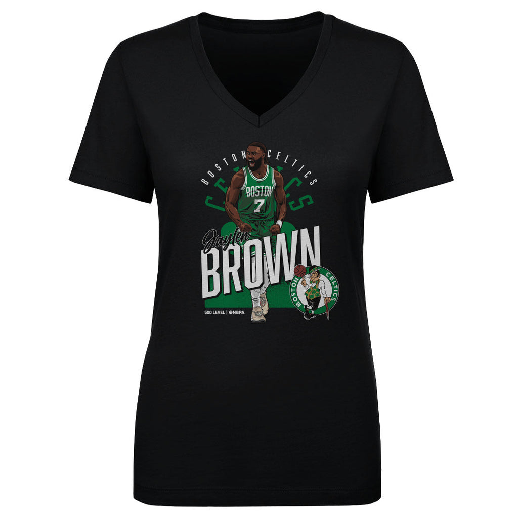Jaylen Brown Boston Celtics Shield WHT
